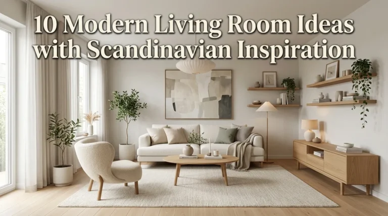 10 Modern Living Room Ideas with Scandinavian Inspiration