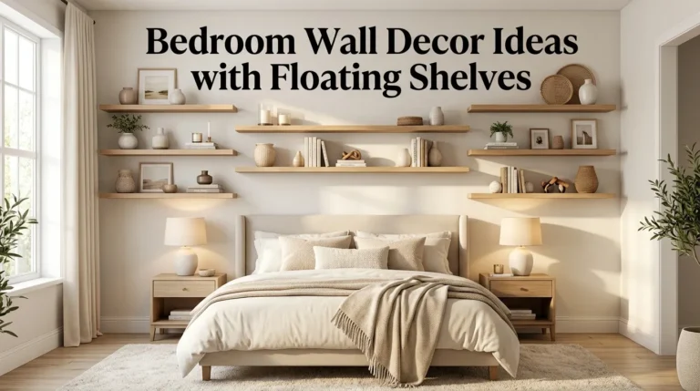 10 Bedroom Wall Decor Ideas with Floating Shelves