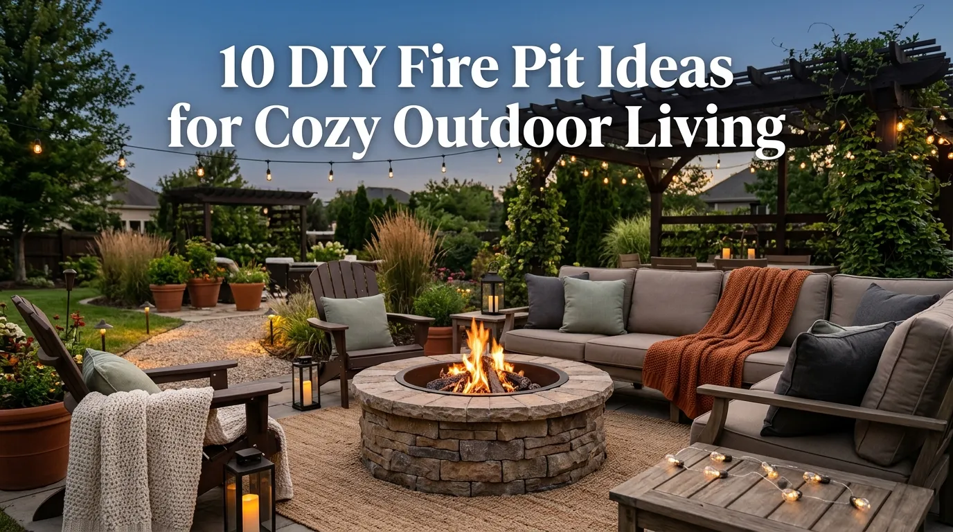 10 DIY Fire Pit Ideas for Cozy Outdoor Living