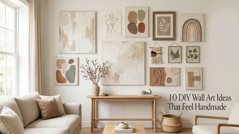 10 DIY Wall Art Ideas That Feel Handmade