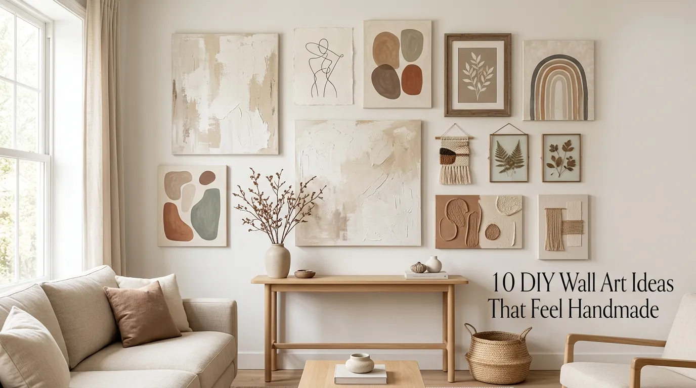 10 DIY Wall Art Ideas That Feel Handmade