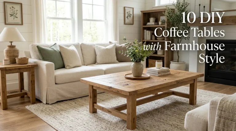 10 DIY Coffee Tables with Farmhouse Style