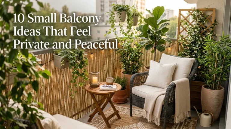 10 Small Balcony Ideas That Feel Private and Peaceful