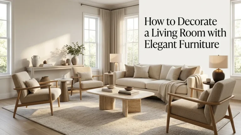 How to Decorate a Living Room with Elegant Furniture
