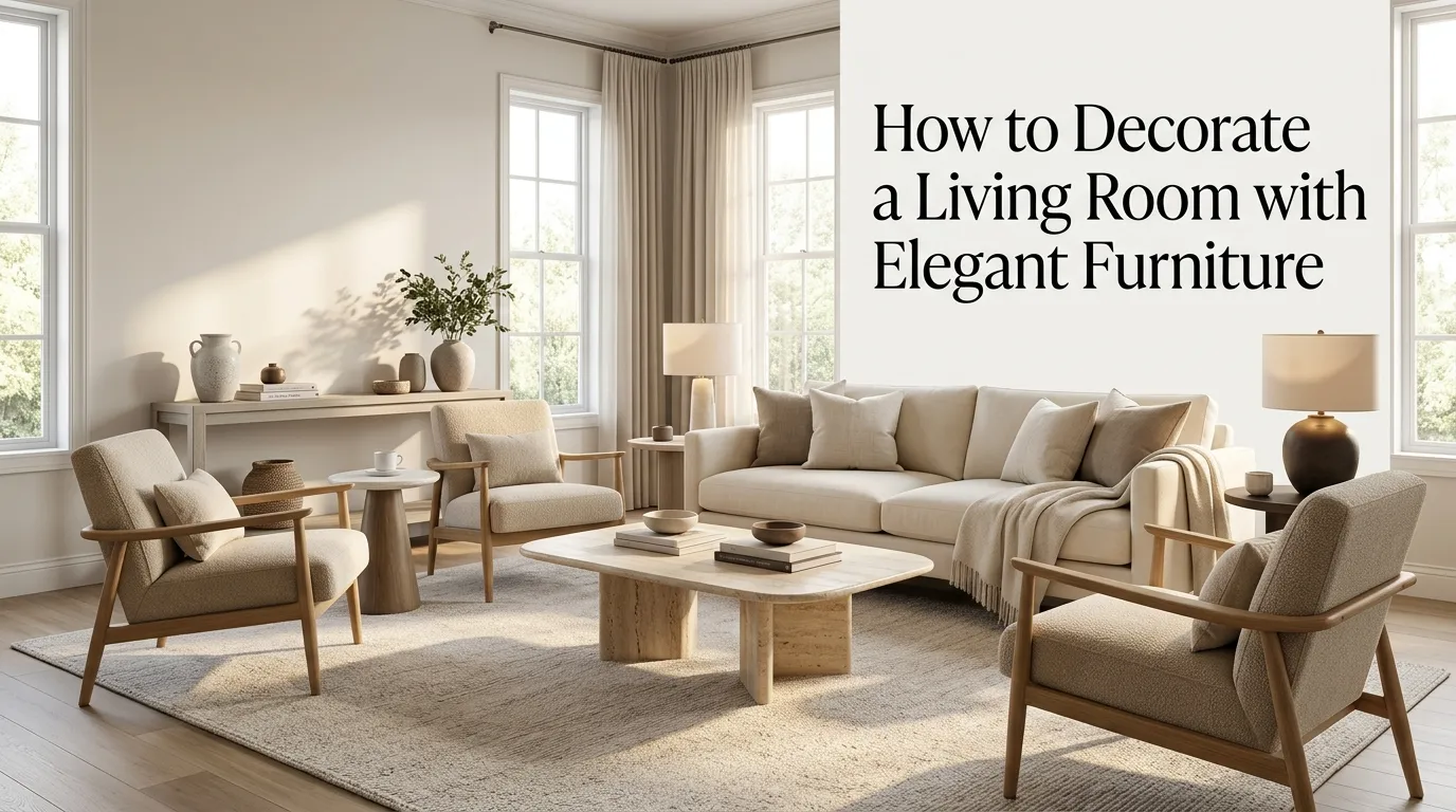 How to Decorate a Living Room with Elegant Furniture
