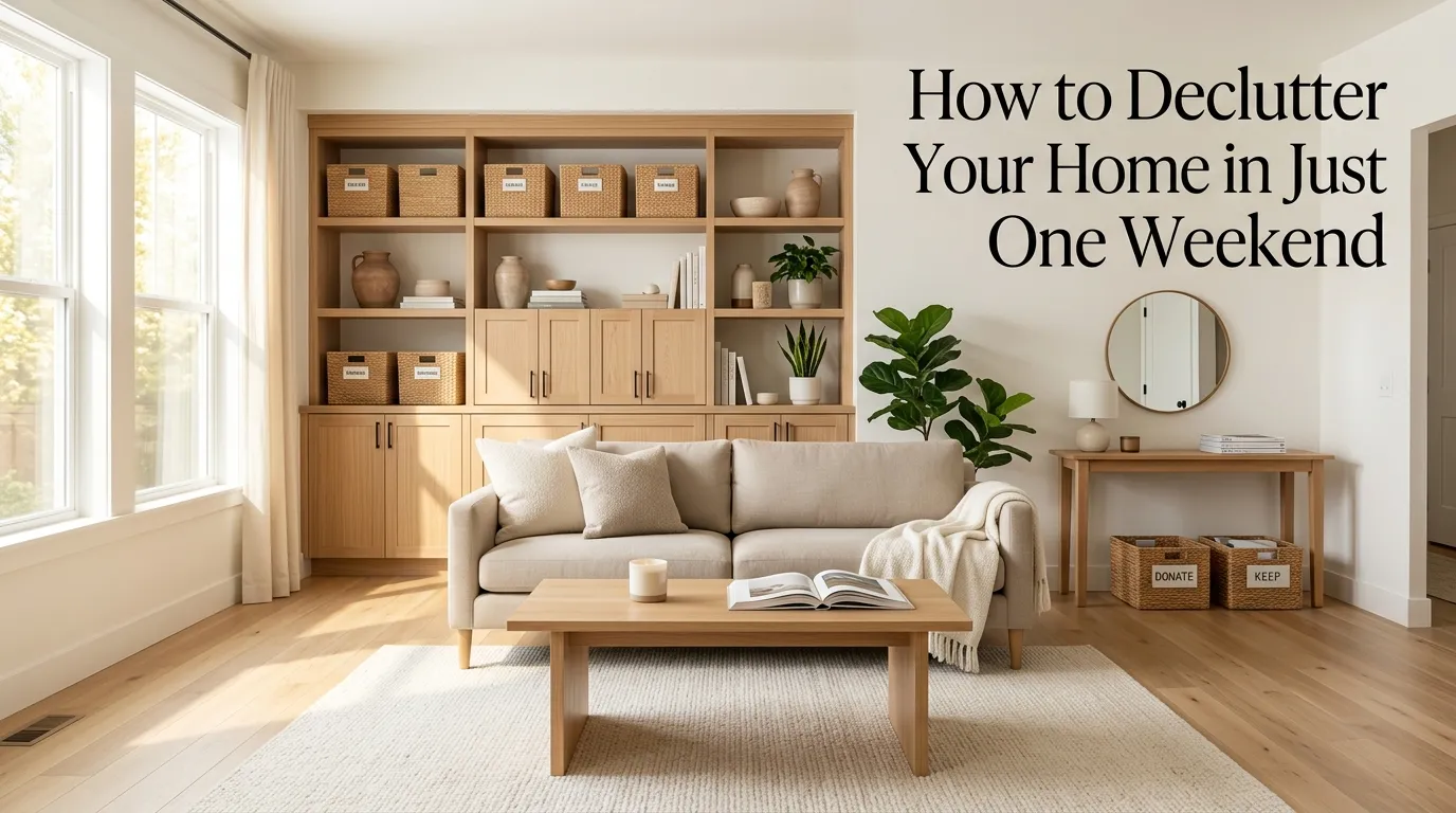 How to Declutter Your Home in Just One Weekend